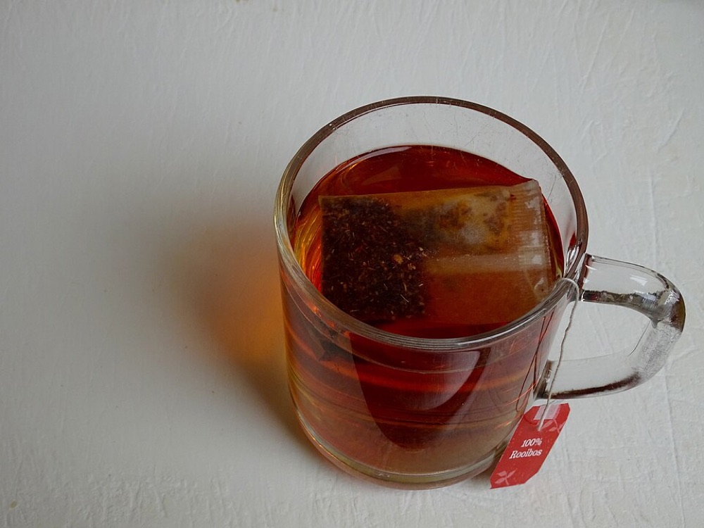 Illustrative stock photograph: Cup of rooibos tea (23427608102). This may differ from the café's actual product.